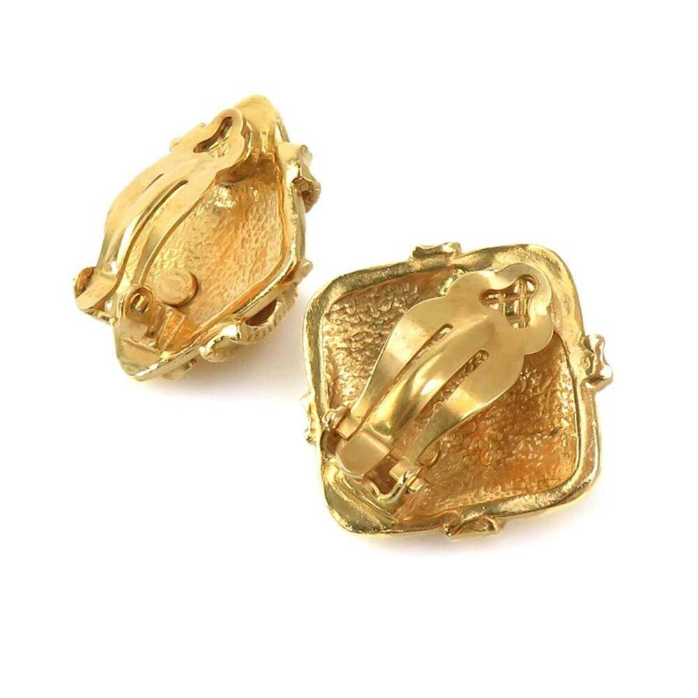 CHANEL Gold Logo Earrings - Picture 7 of 13